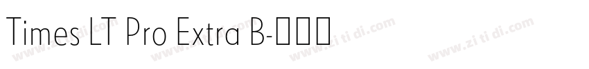 Times LT Pro Extra B字体转换